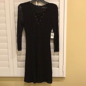Black Lace Mini Dress